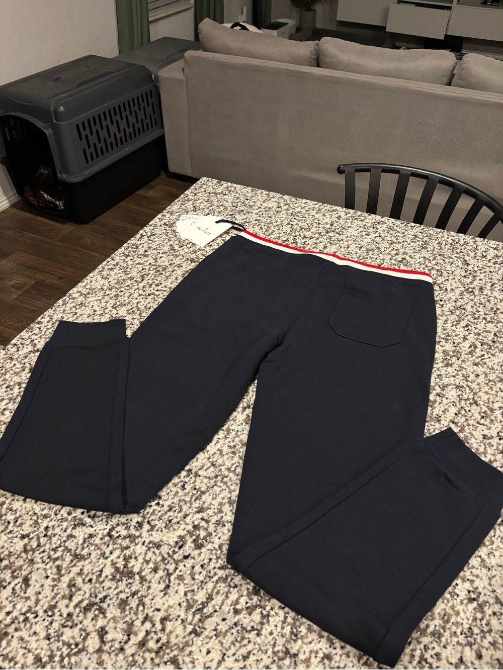 Moncler Tracksuit/Jumpsuit Set | Navy Blue/Red/White | XL and L - Picture 9 of 13